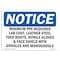 Signmission OSHA Sign, Minimum PPE Required Lab Coat Leather Steel, 14in X 10in Plastic, 14" W, 10" H, Lndscp OS-NS-P-1014-L-14232 - alternate 1